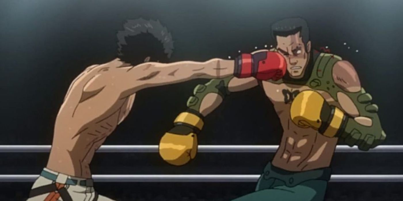 Megalobox Gearless Joe beats his opponents