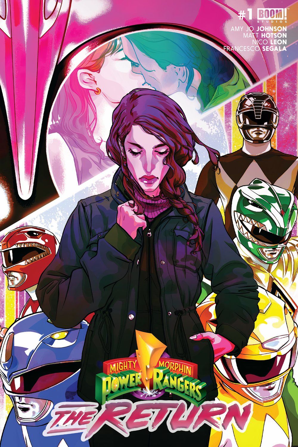 Mighty Morphin Power Rangers The Return #1 Arte de portada del cómic