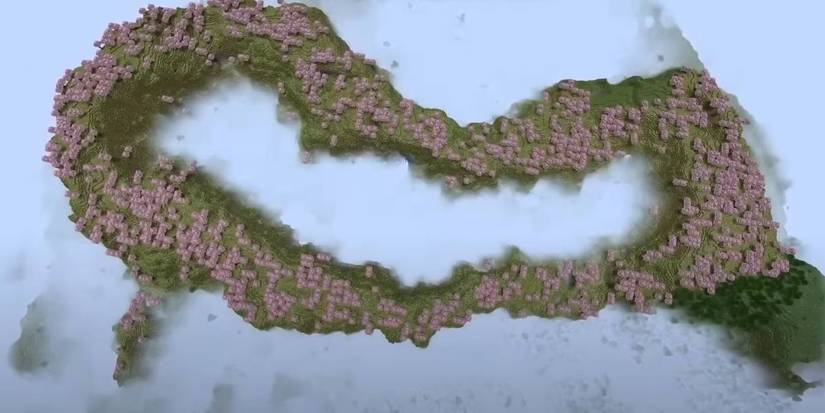 Minecraft Chain of Cherry Blossoms World Seed.