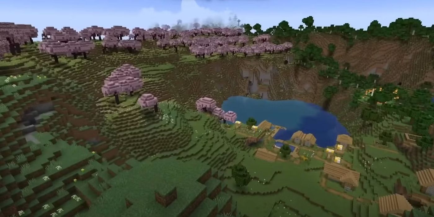 15 лучших семян Minecraft для Cherry Blossom