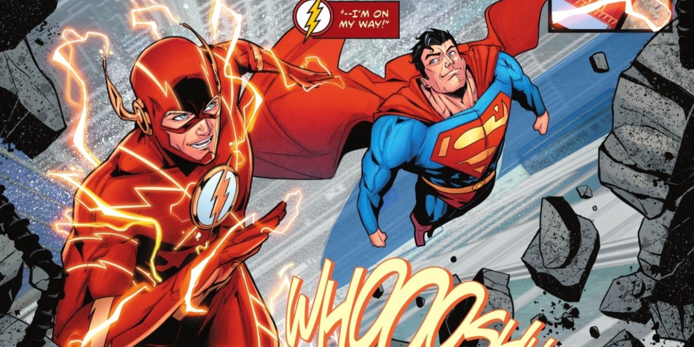 Barry Allen Flash helps Superman in The Brave and the Bold #14