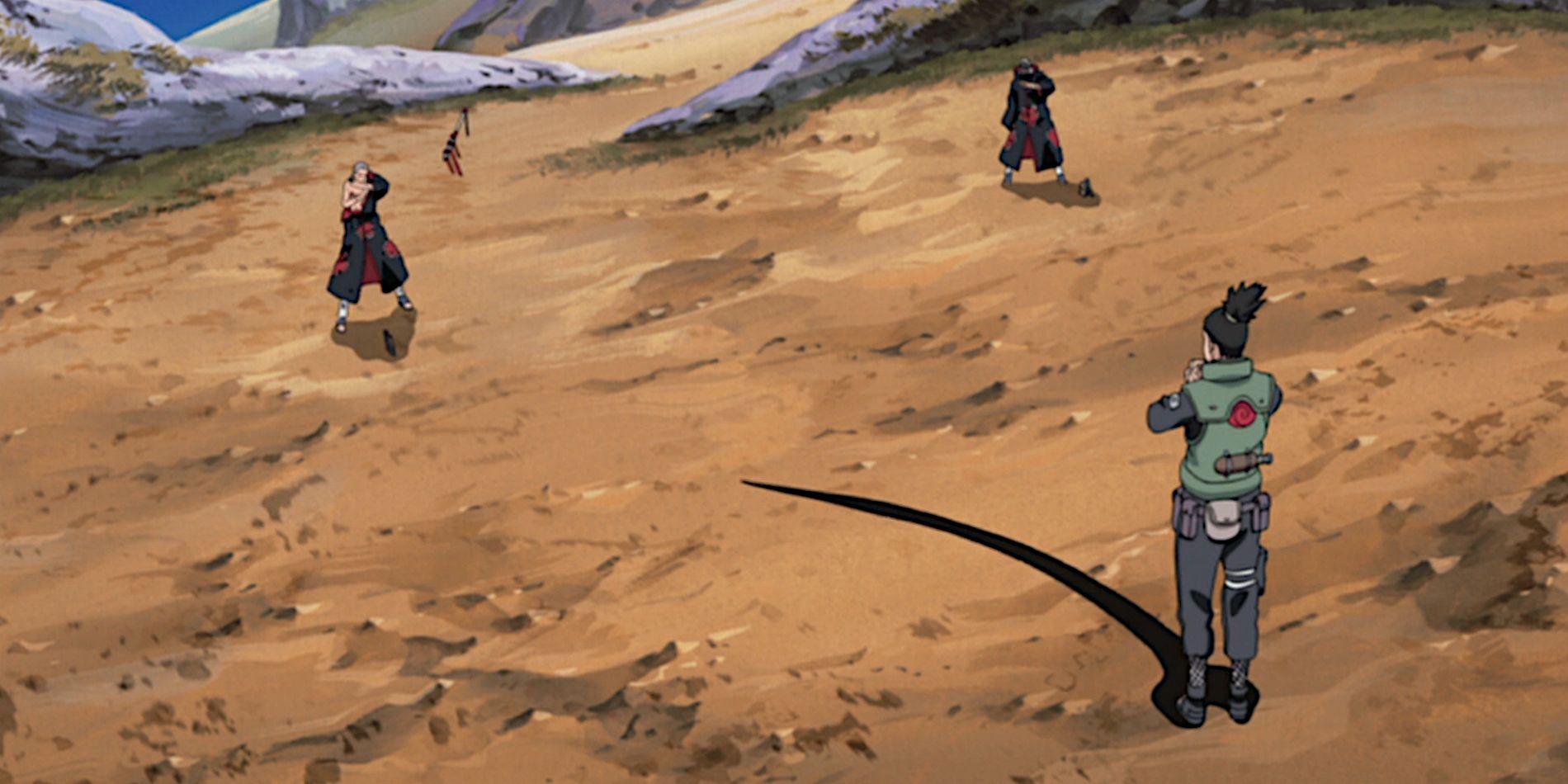 Naruto Shikamaru and Hidan fight