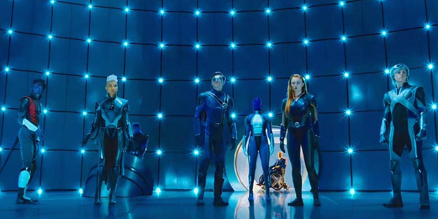 Nova equipe dos X-Men na Sala de Perigo em X-Men Apocalipse