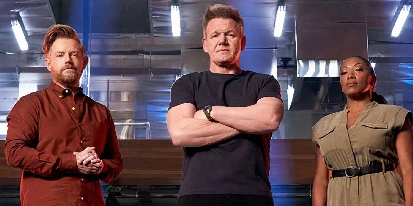 Next Level Chef Judges Richard Blais, Gordon Ramsay, and Nyesha Arrington in a Promotional Photo