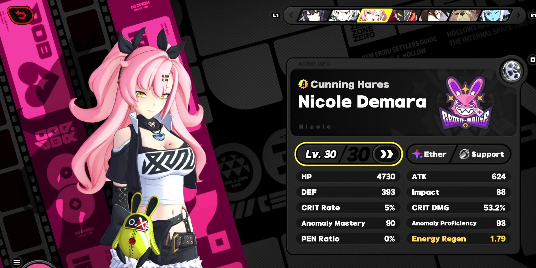 Zenless Zone Zero: Best Nicole Build (W-Engine, Team & Drive Discs)