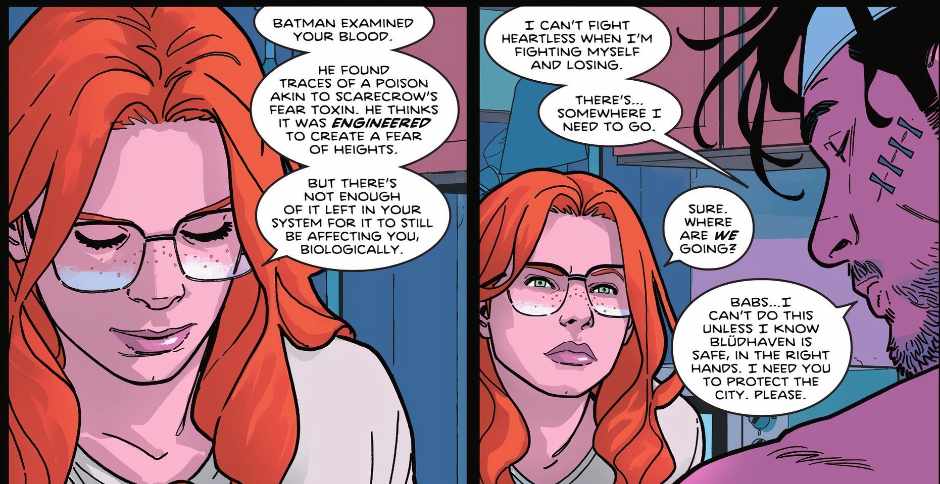 Nightwing #116 featuring Barbara Gordon and Dick Grayson
