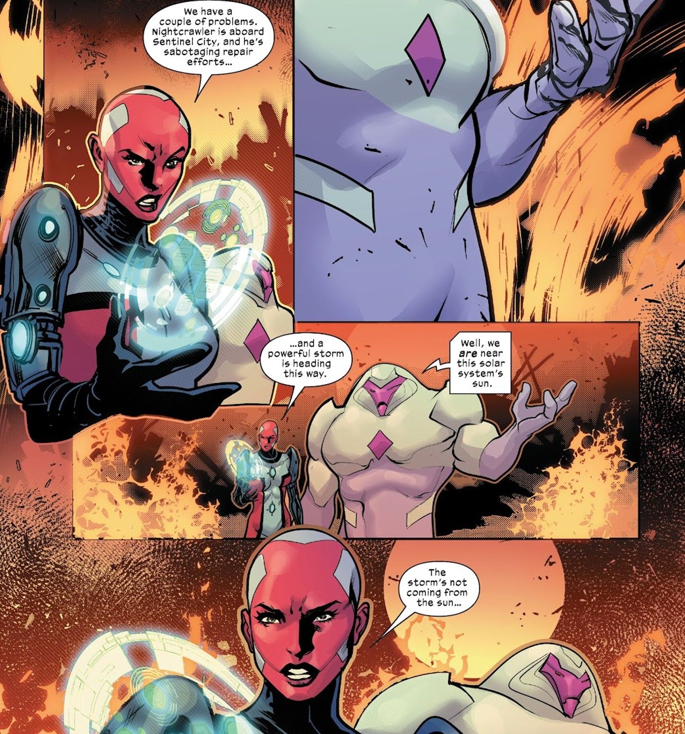 Nimrod is warned about Storm incoming in Fall of the House of X #4