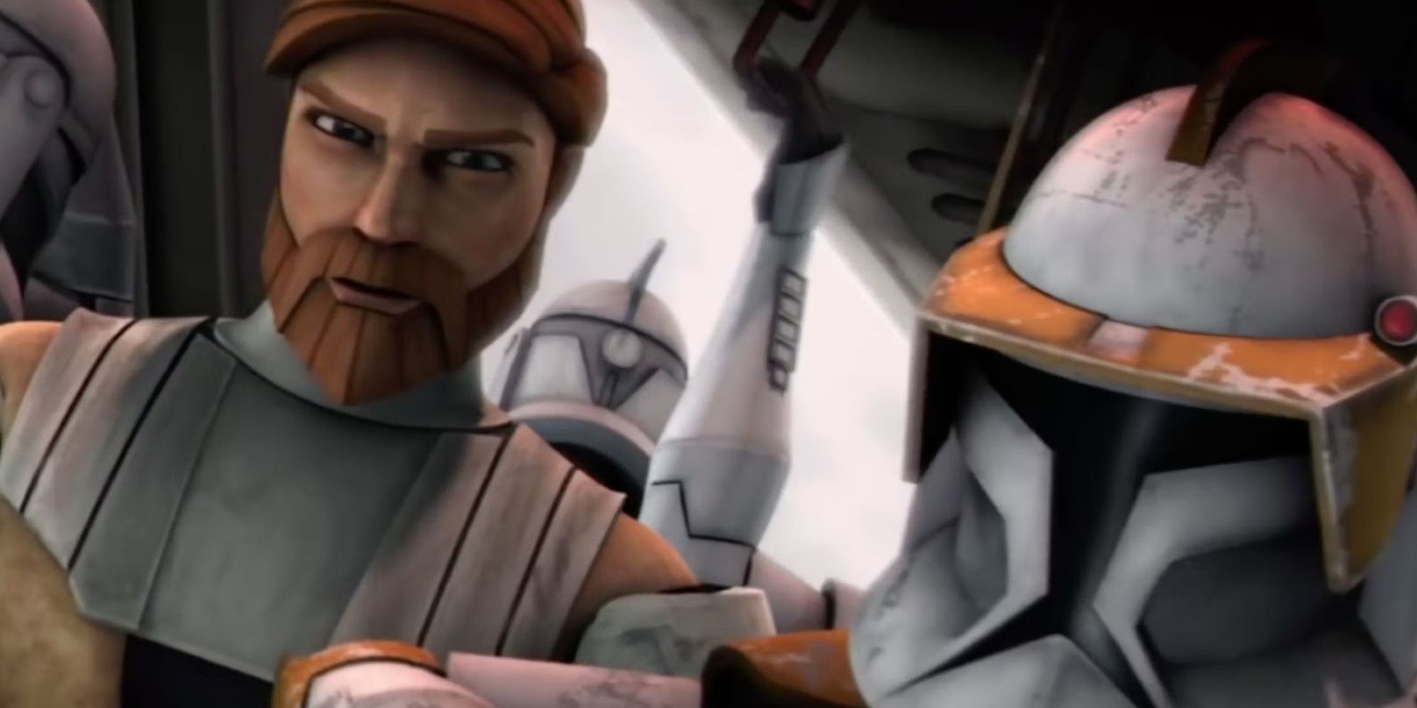 Obi-Wan e o Comandante Cody em The Clone Wars