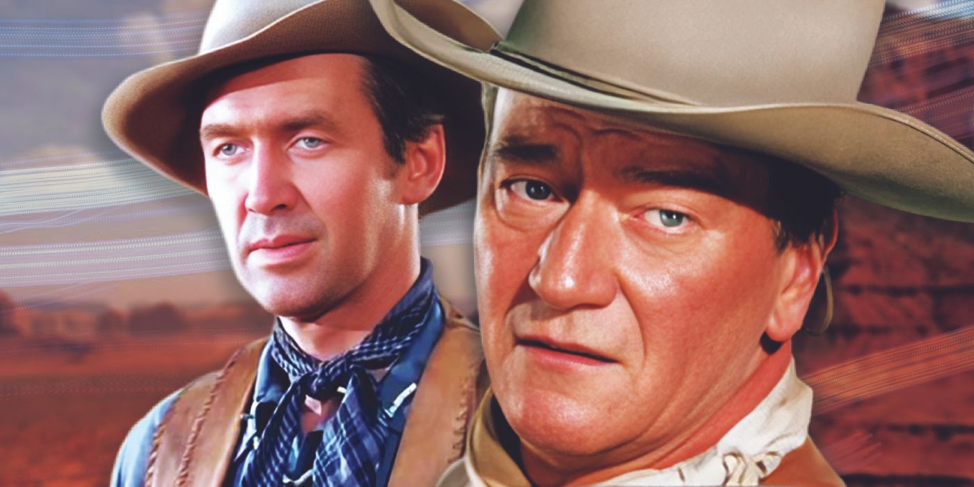 John Wayne y James Stewart