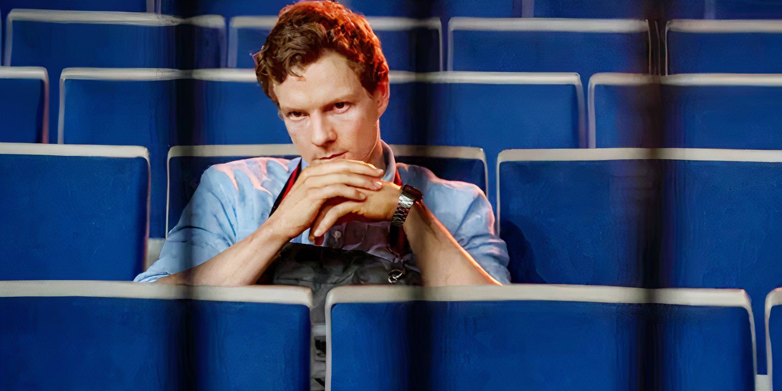 Patrick Gibson luce triste como Dexter en Dexter Original Sin
