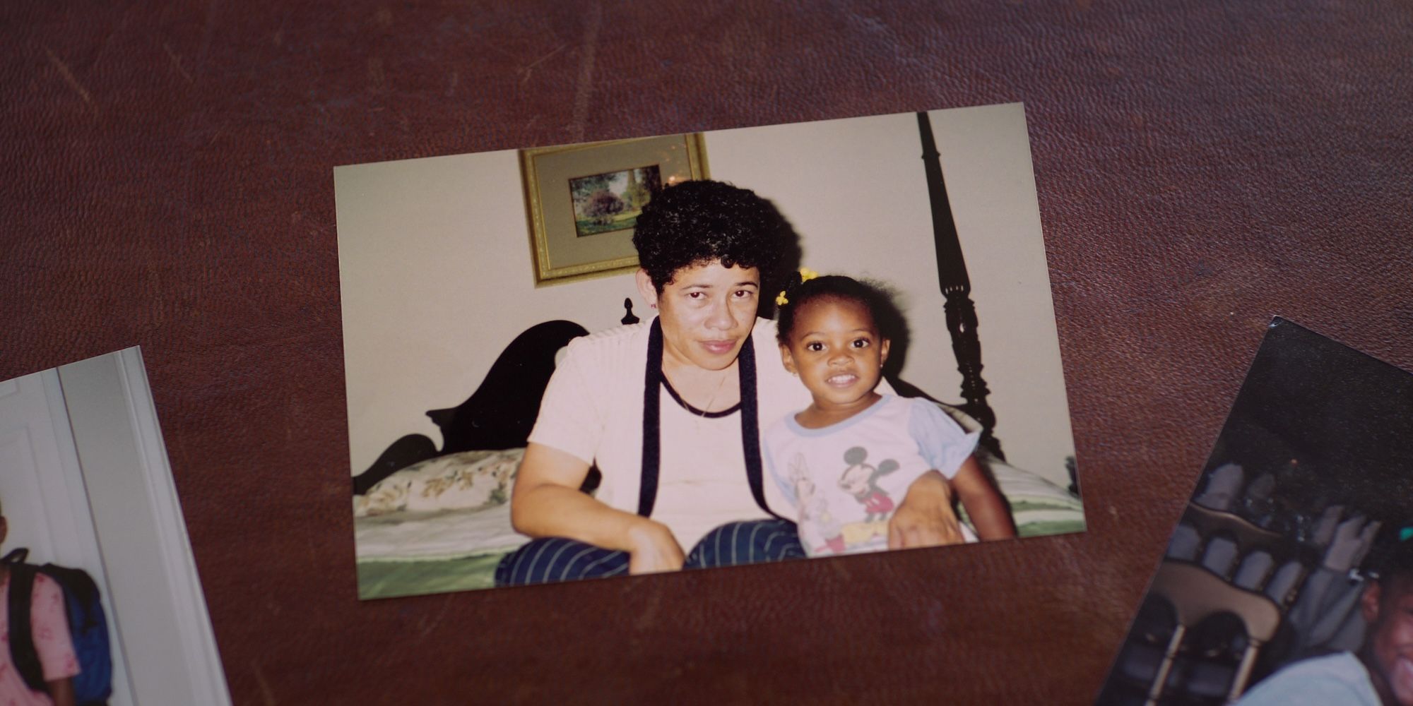 Photo of Simone Biles as a child with her mother in Simone Biles Rising