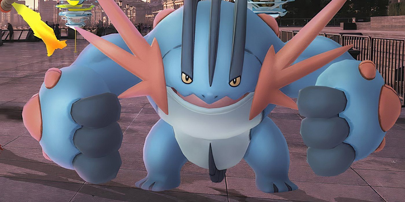 Mega Swampert aparecendo em Pokémon GO