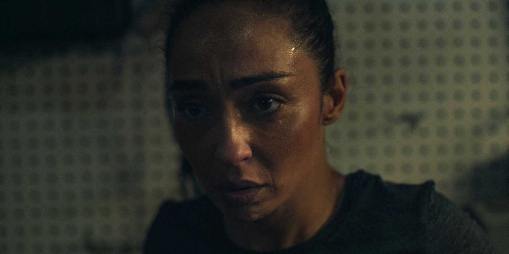 Barbara Sabich (Ruth Negga) shocked at being accused by Rusty of Carolyn's murder in Presumed Innocent Season 1 Episode 8