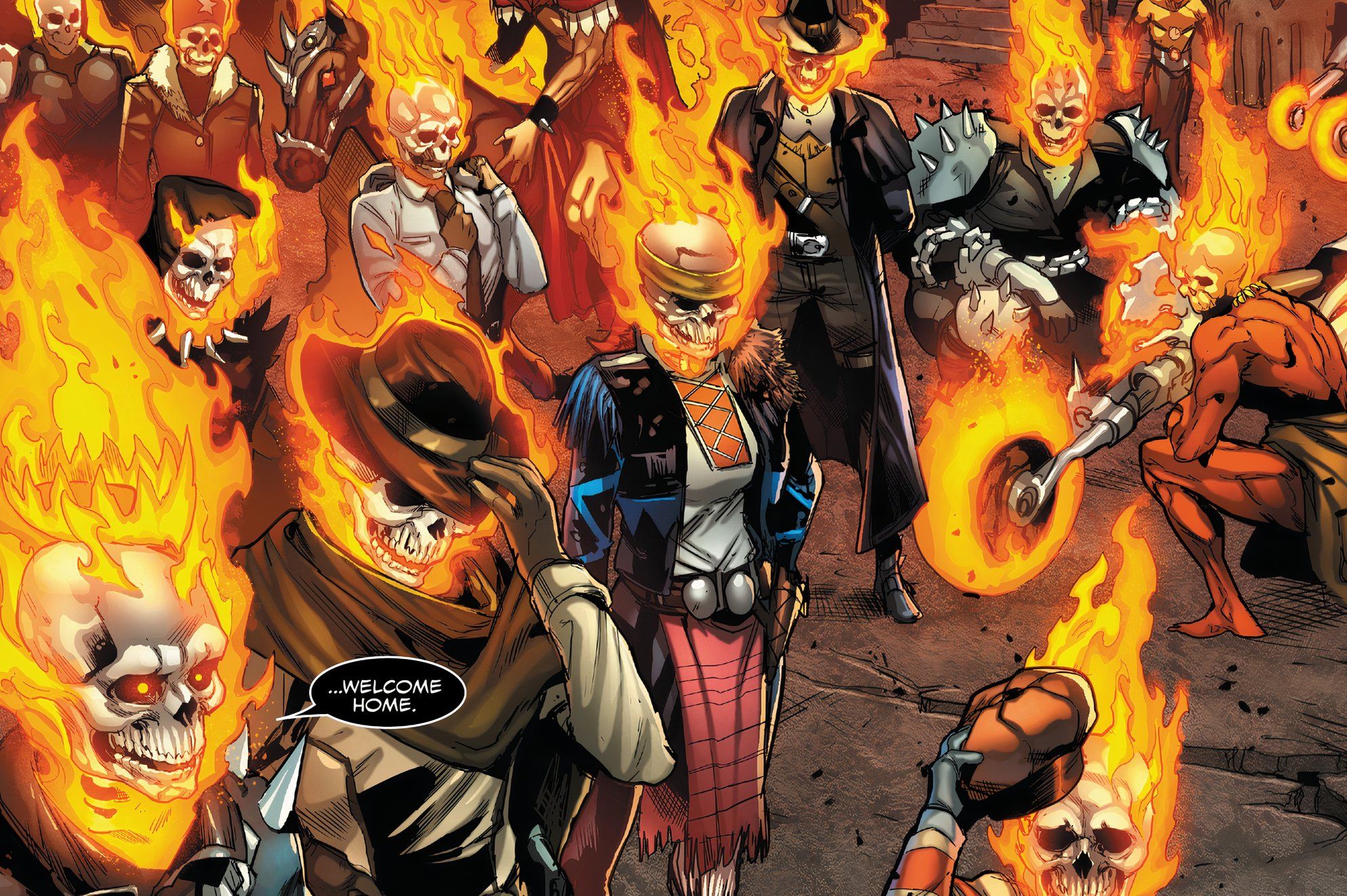 Johnny Blaze dá as boas-vindas ao mais novo Ghost Rider to Hell.