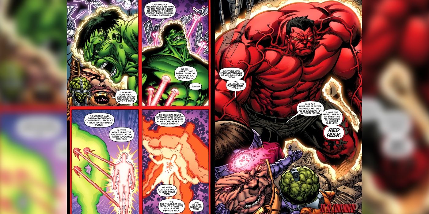 Cómics de orígenes de Hulk rojo-1