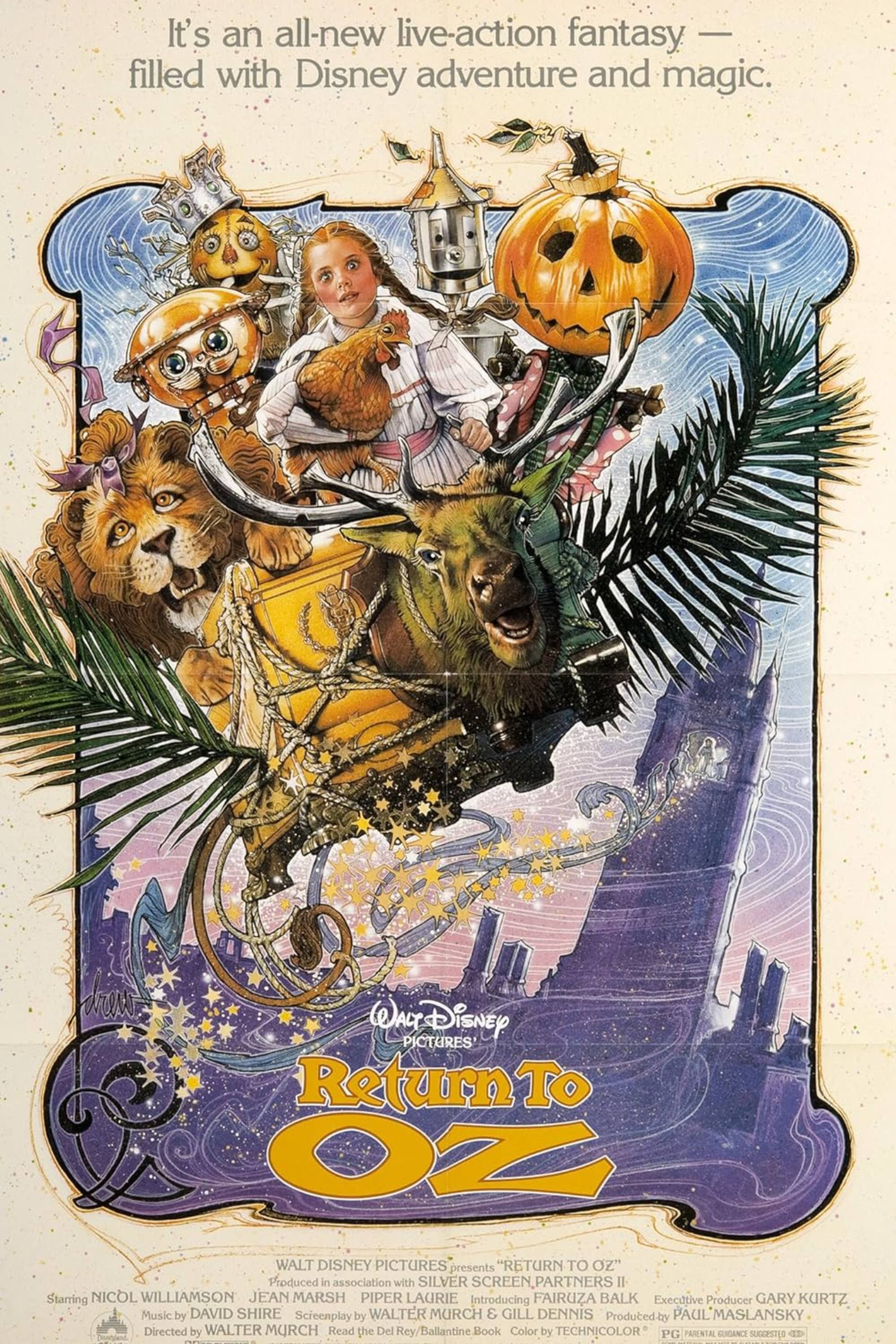 return-to-oz-poster Adaptação do Cult Classic Wizard Of Oz recebe críticas brilhantes de artistas VFX 39 anos depois