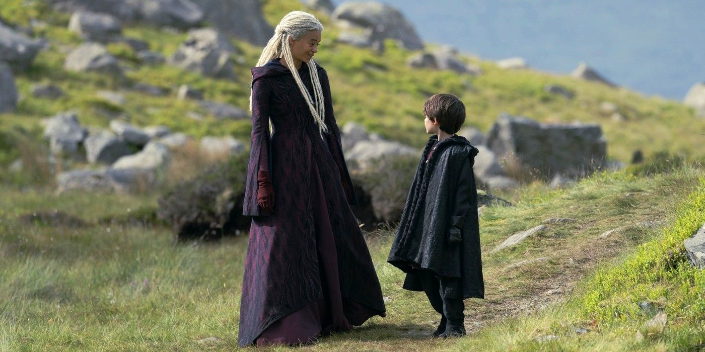 Rhaena Targaryen e Joffrey Velaryon no Vale em Casa do Dragão