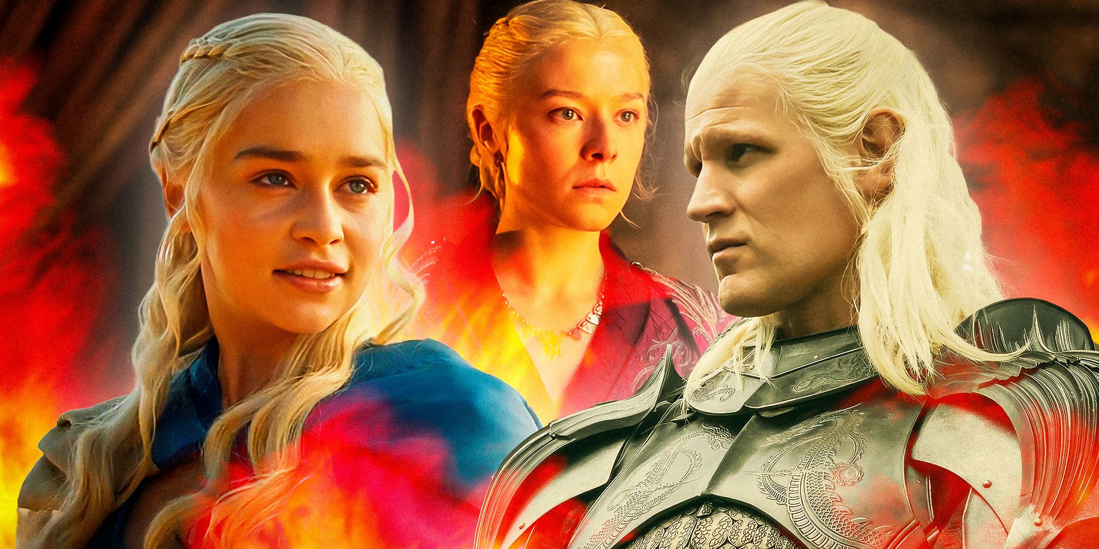 Daenerys, Rhaenyra, and Daemon Targaryen