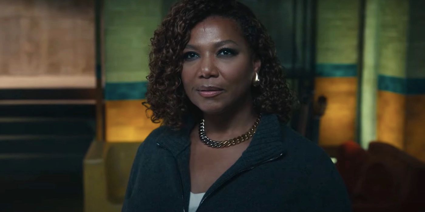 Robin McCall (Queen Latifah) mira fijamente a AI MEL en The Equalizer