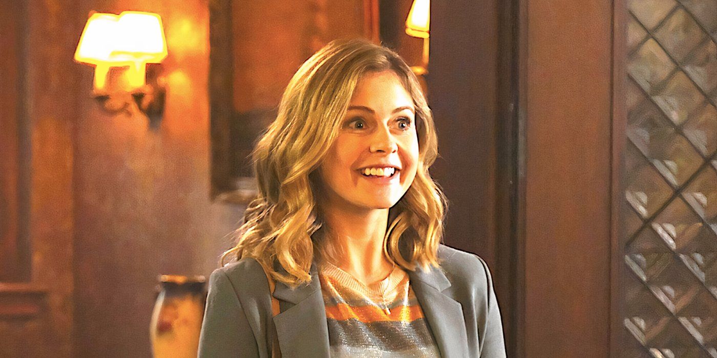 Rose McIver's Sam smiles in Ghosts season 1