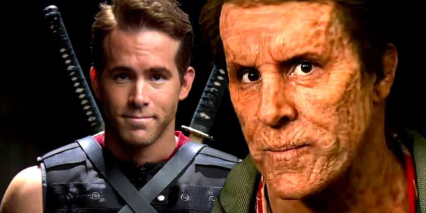 Ryan Reynolds playing Wade Wilson in X-Men Origins Wolverine and Deadpool & Wolverine