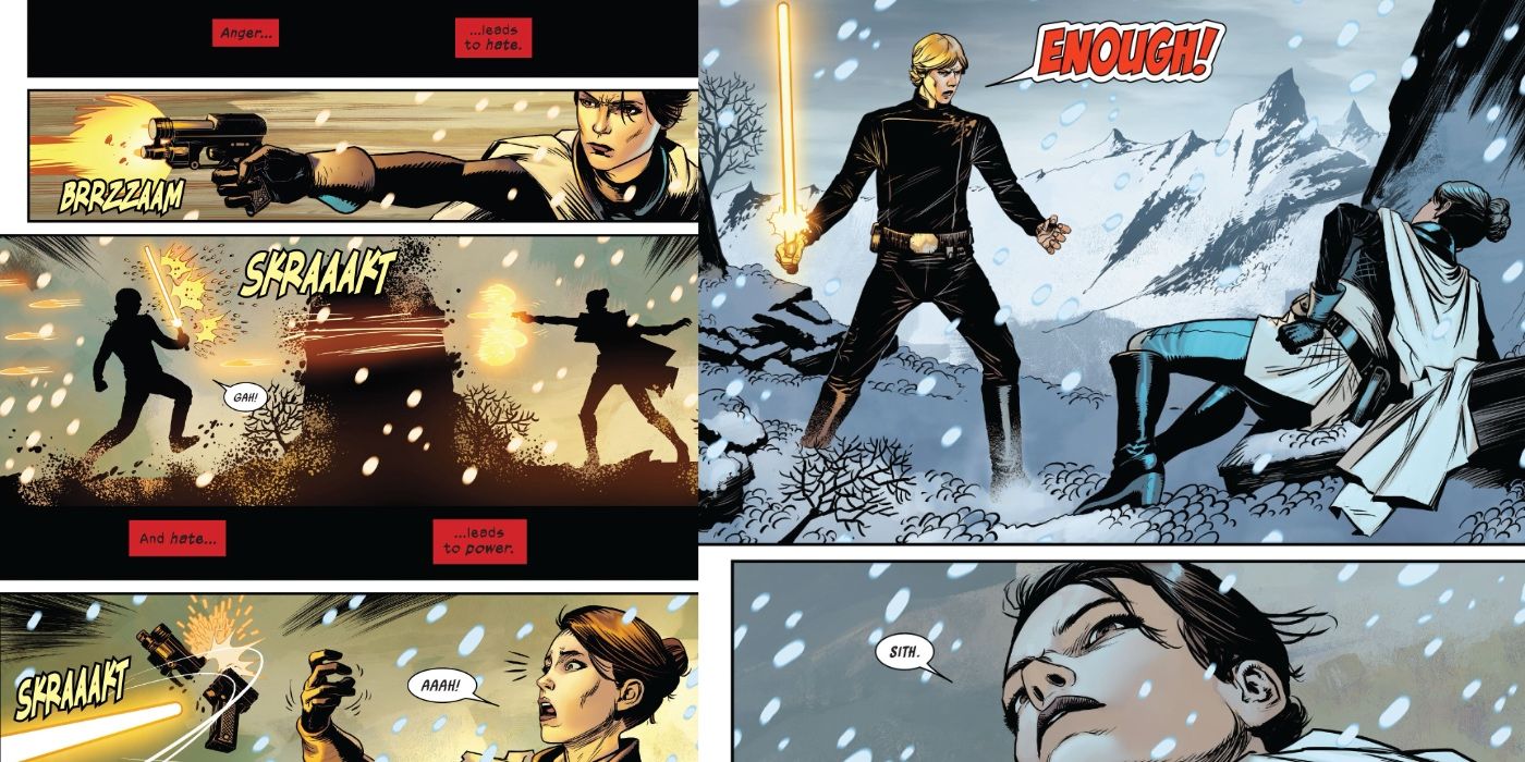 Sabe chama Luke Skywalker de Sith em Star Wars #48