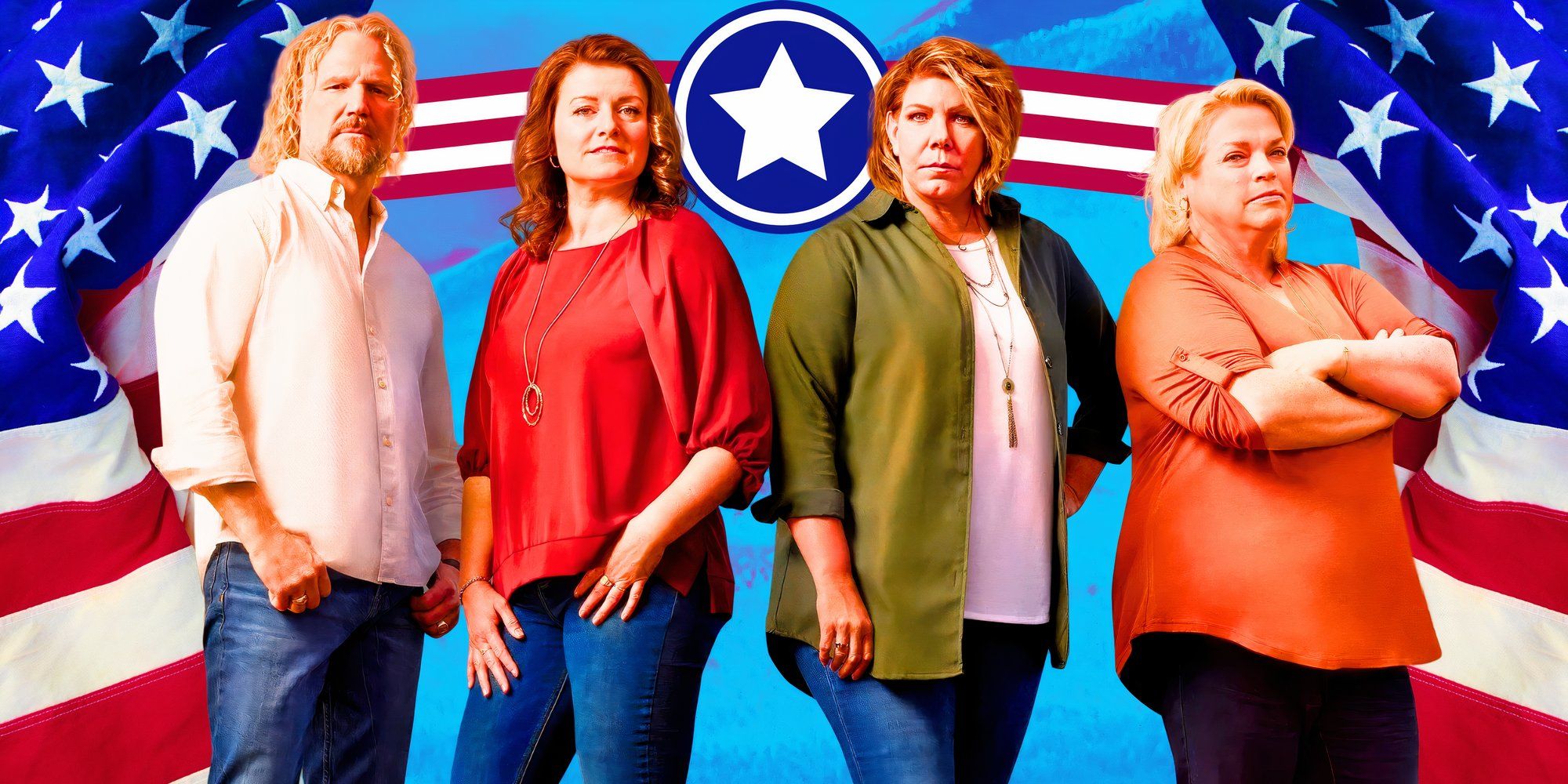 image of Sister Wives Stars’ with usa background