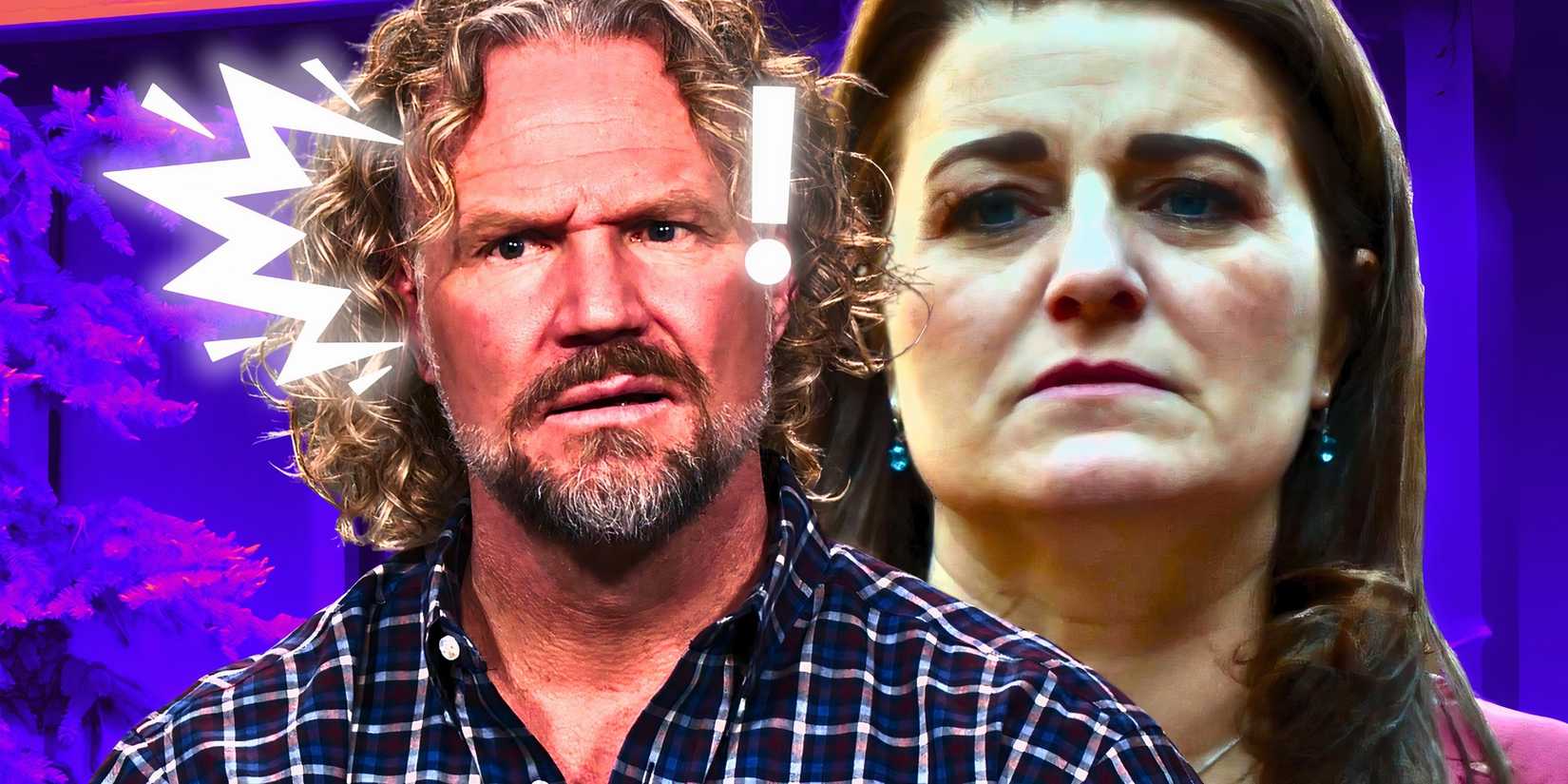 montage of kody and robyn from sister wives looking mad
