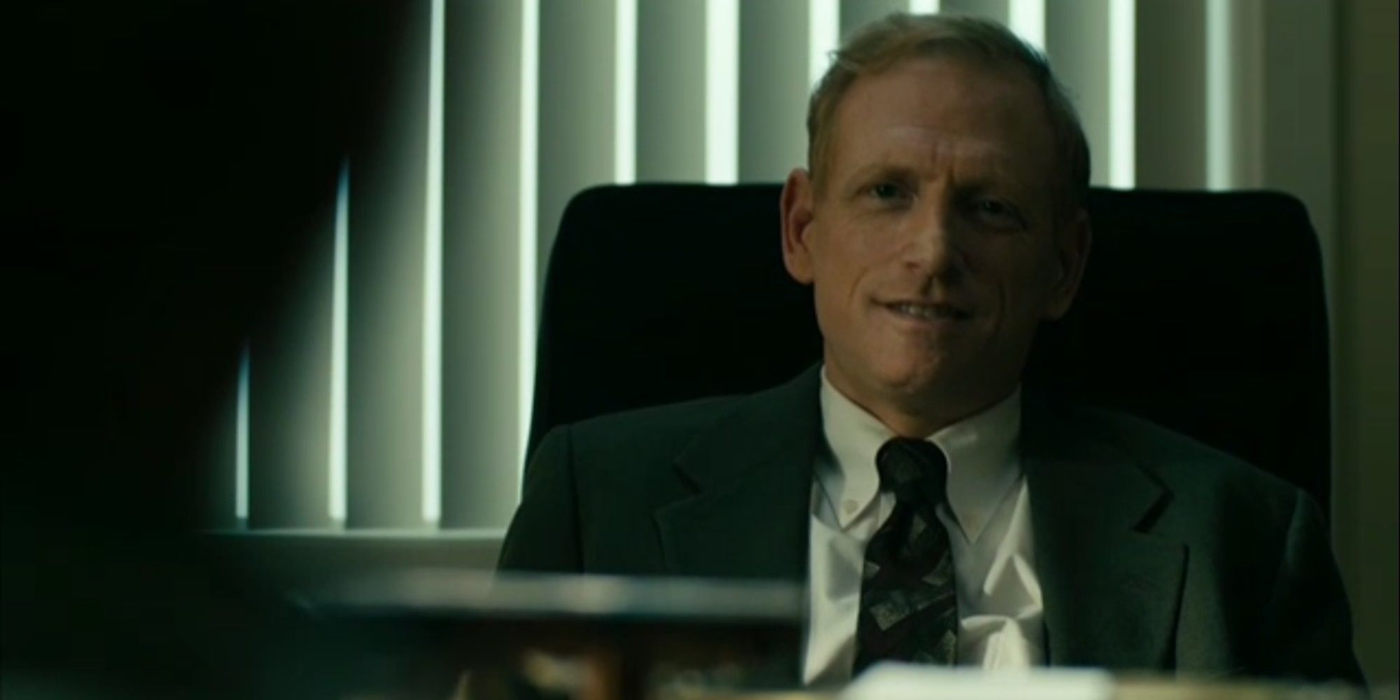 Scott Shepherd in a suit in True Detective