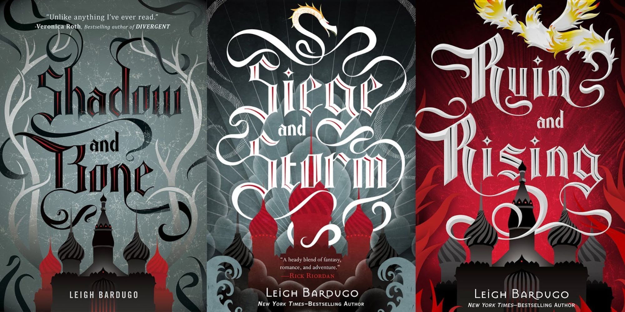 Shadow and Bone series book covers