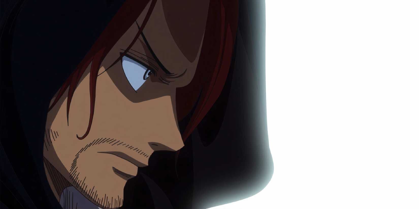 Shanks wearing a cloak seen visting the five elders in the anime in one piece