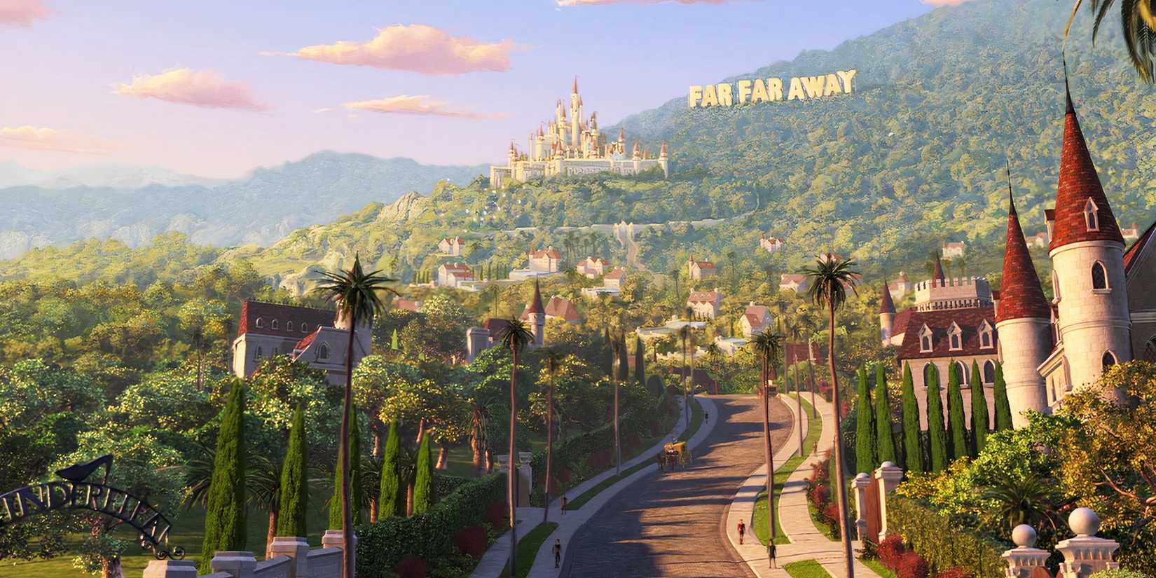 Far Far Away in Shrek 2.