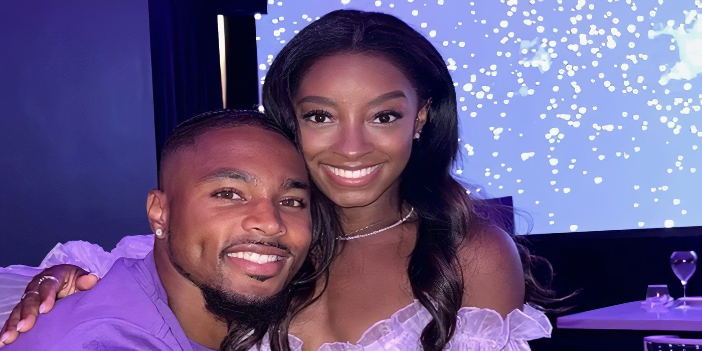 Simone Biles' Husband Jonathan on ET 