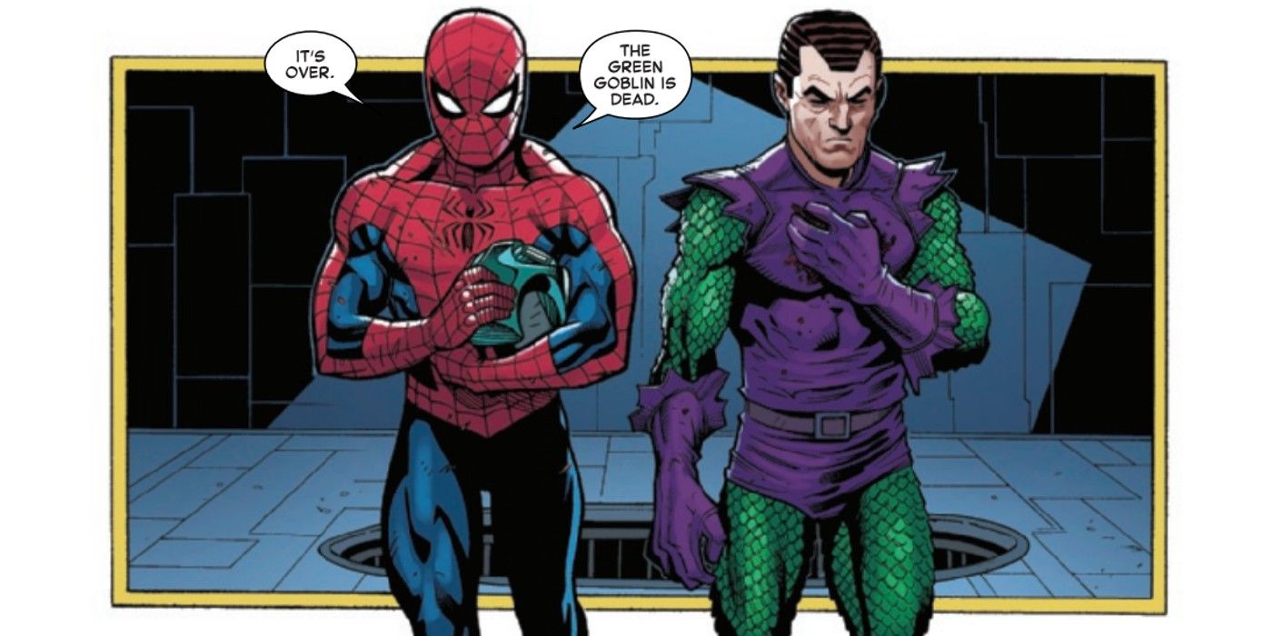 spider-man declares the green goblin dead