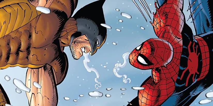 spider-man vs wolverine in john romita jr art