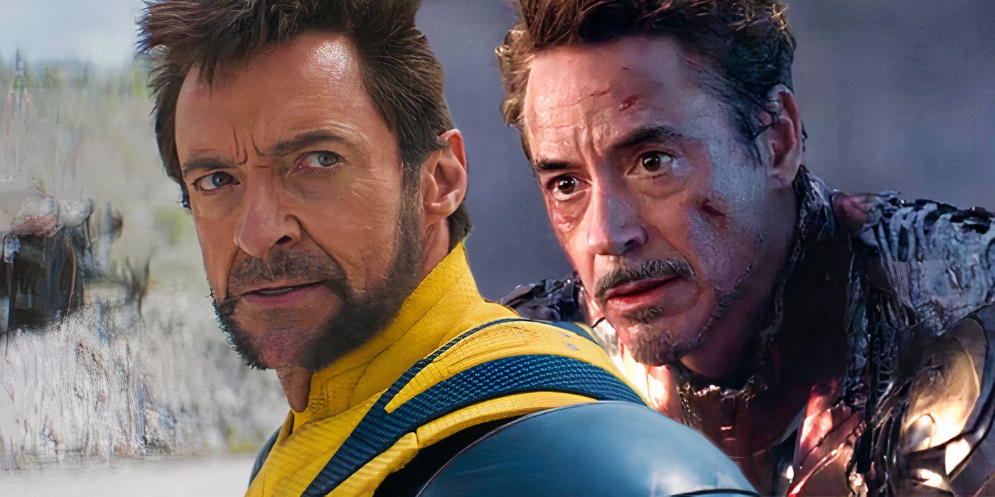 Imagem dividida de Wolverine e Homem de Ferro no MCU