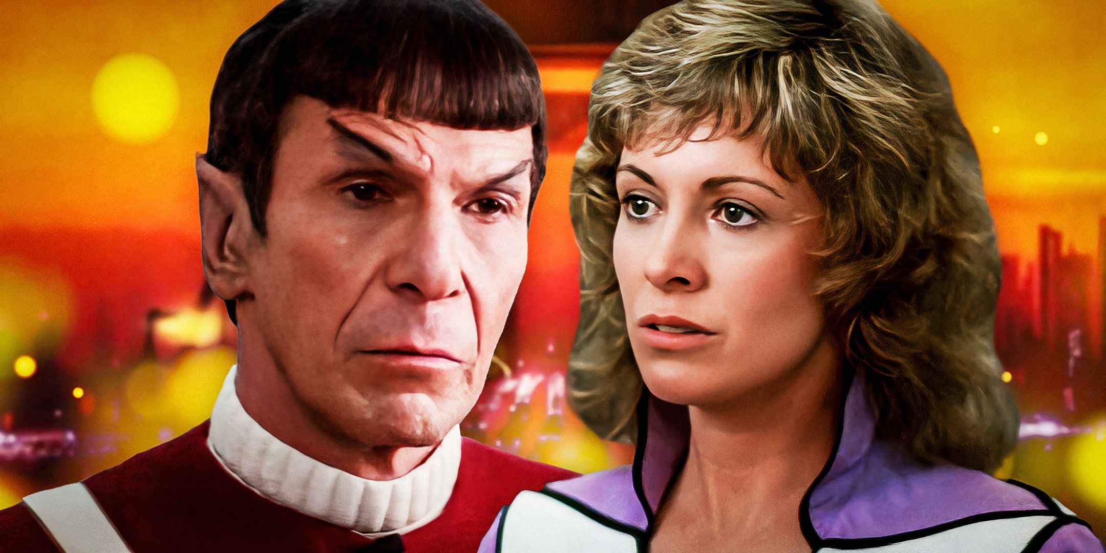 Spock and Dr. Gillian Taylor in Star Trek
