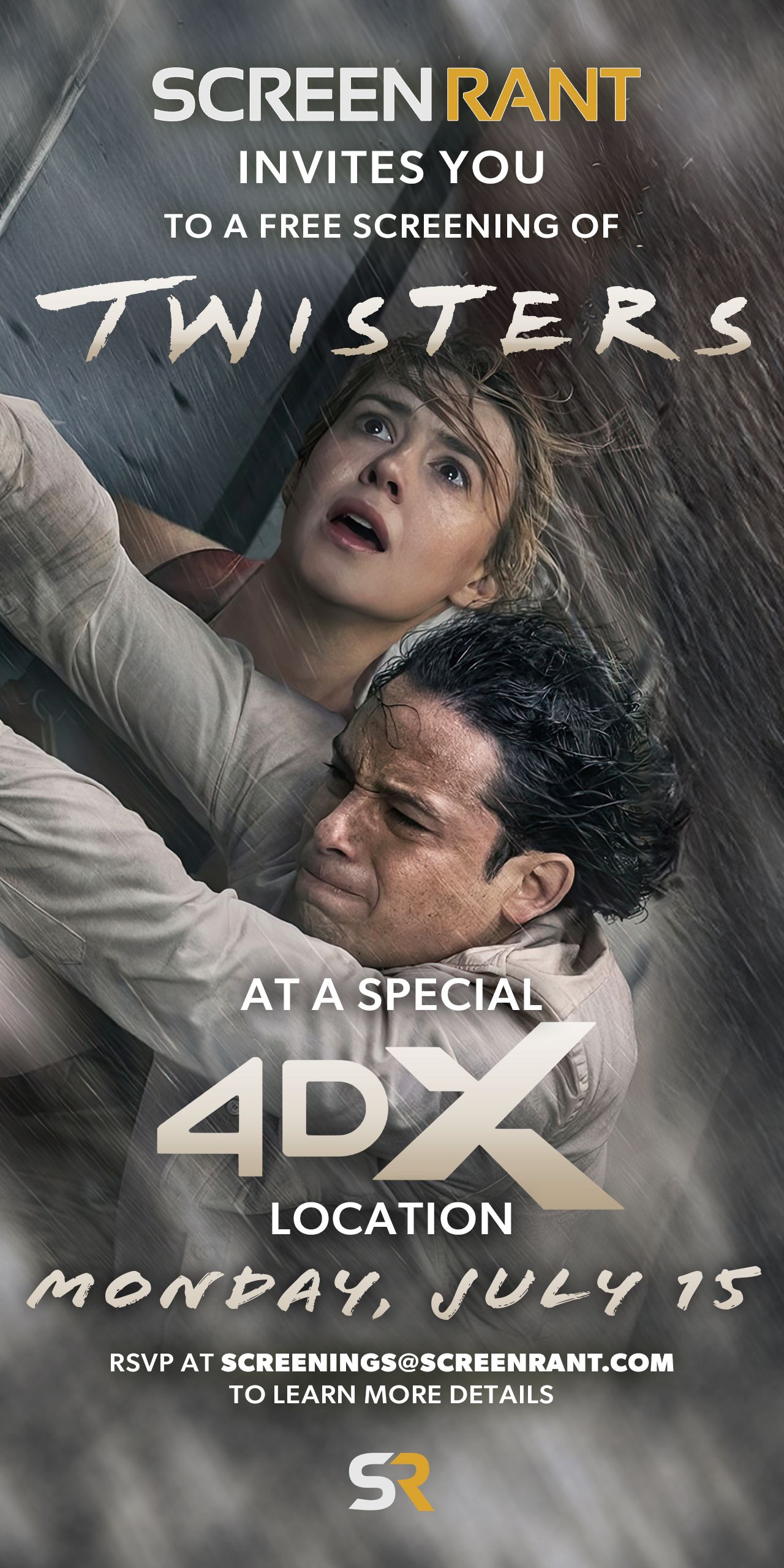 See Twisters In Stunning 4DX With Screen Rant On July 15!