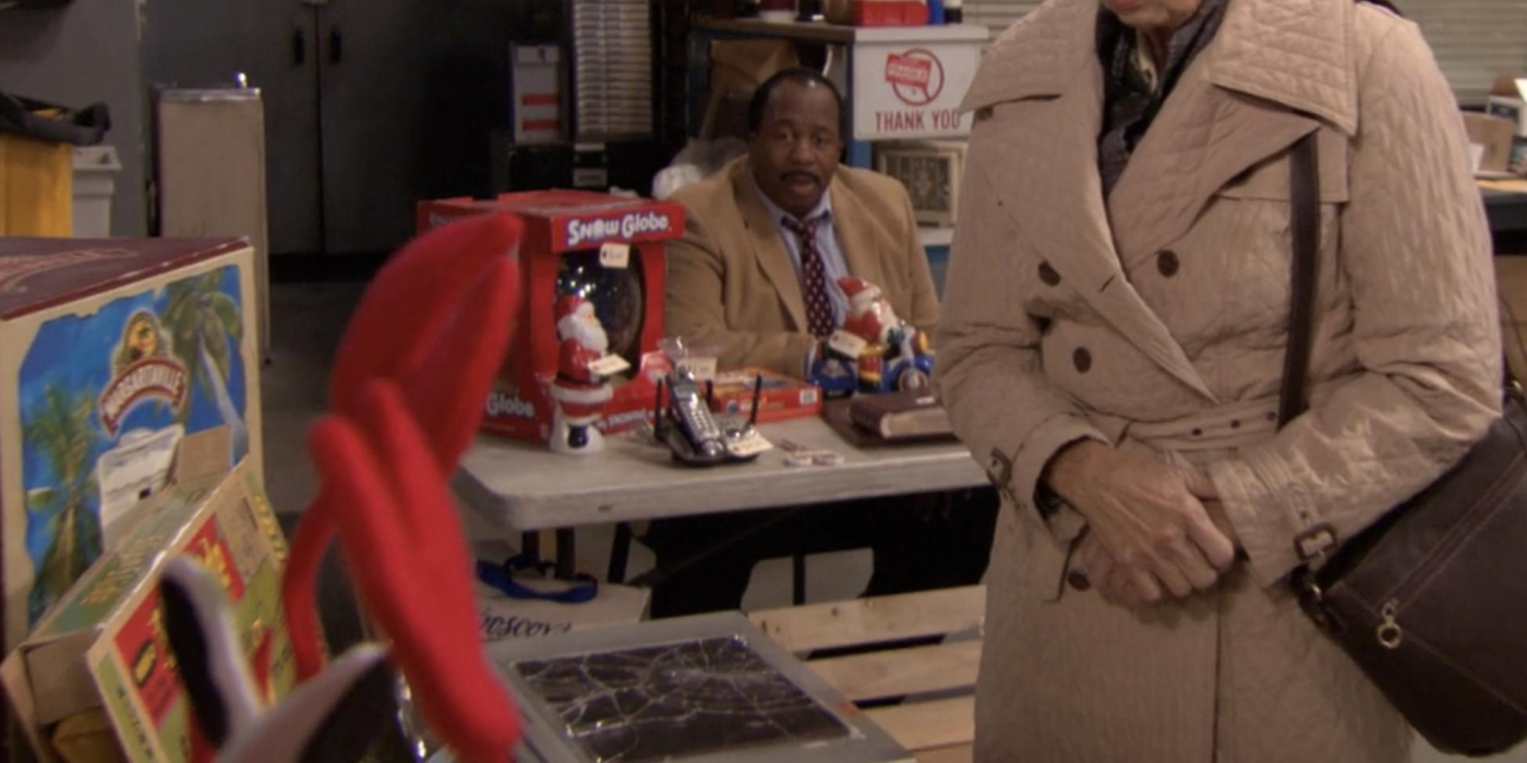 Stanley Broken Plasma TV The Office Garage Sale