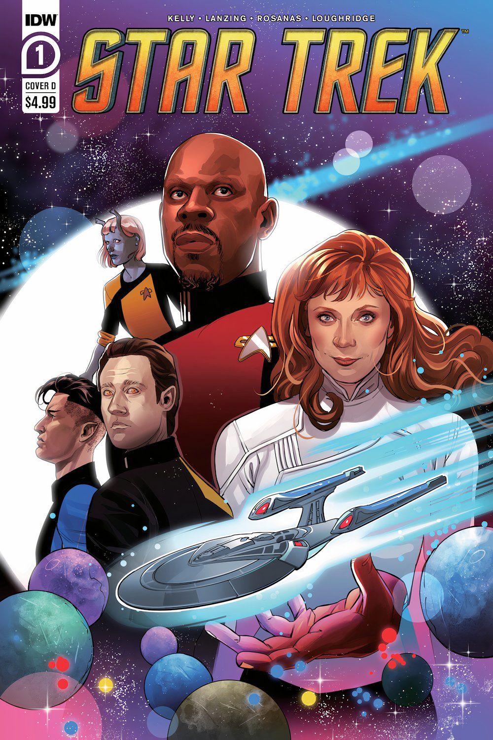 Arte de portada del cómic Star Trek #1 IDW