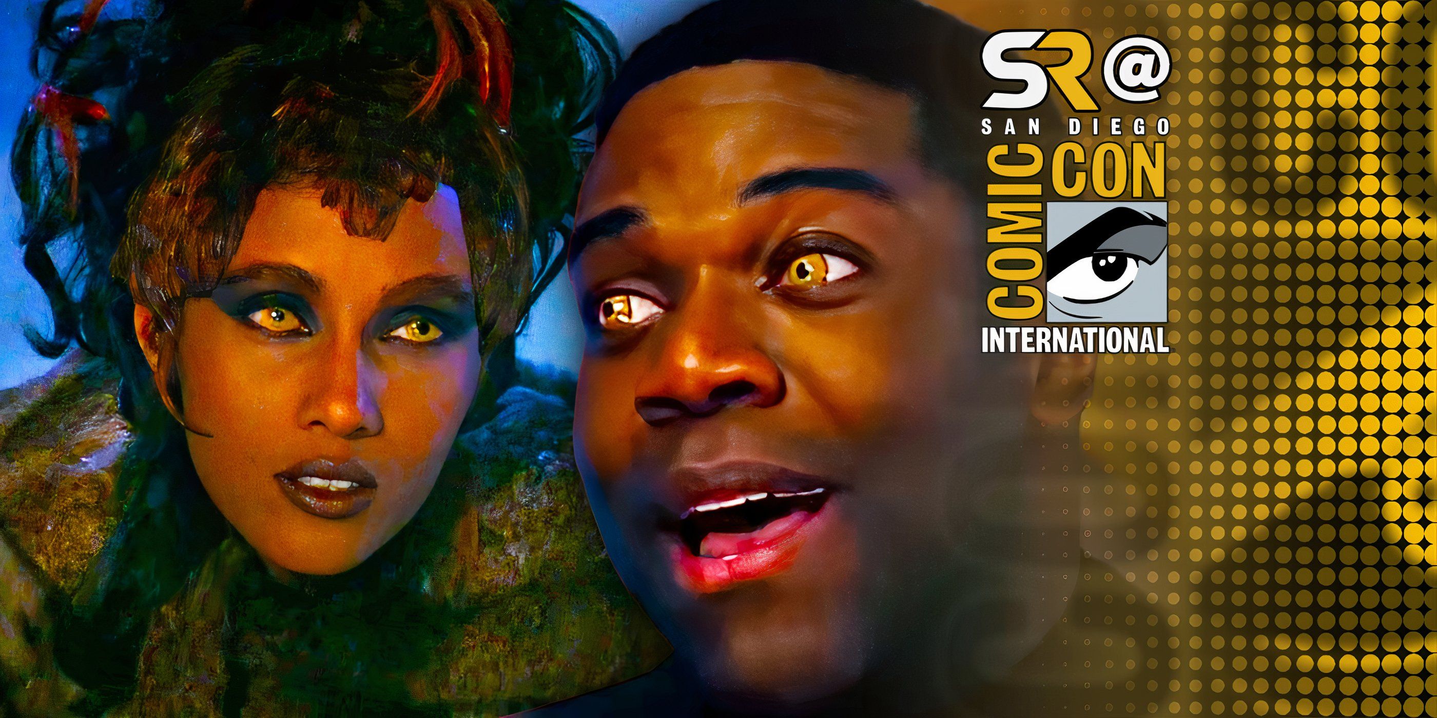 Iman y Sam Richardson como Hameloides en Star Trek