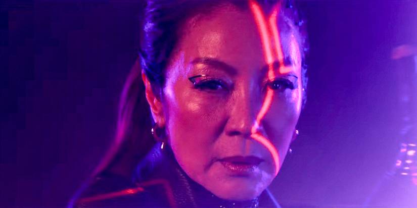 Philippa Georgiou (Michelle Yeoh) bathed in neon light in Star Trek Section 31 Teaser Trailer