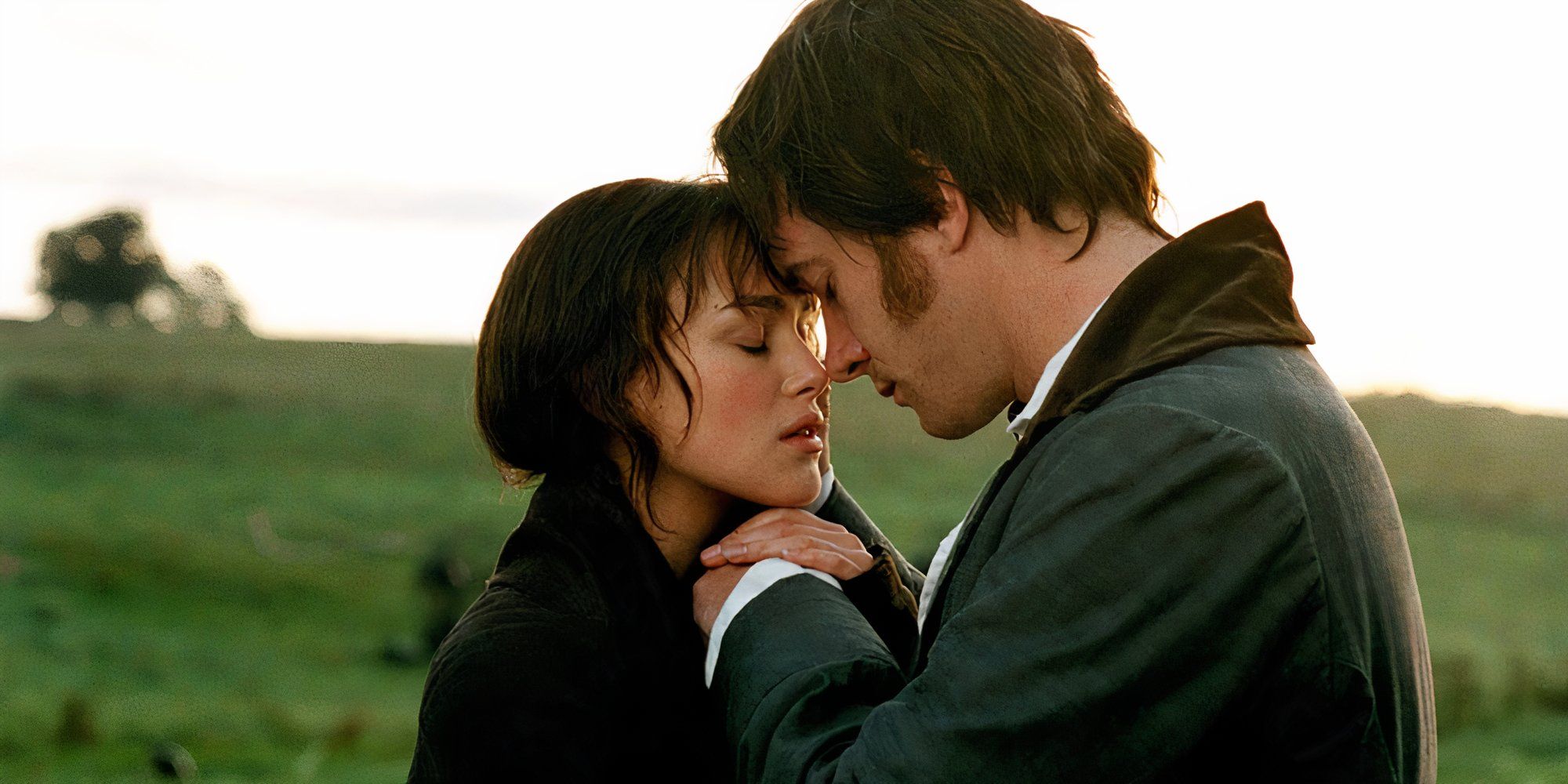 Elizabeth and Darcy embracing in Pride and Prejudice