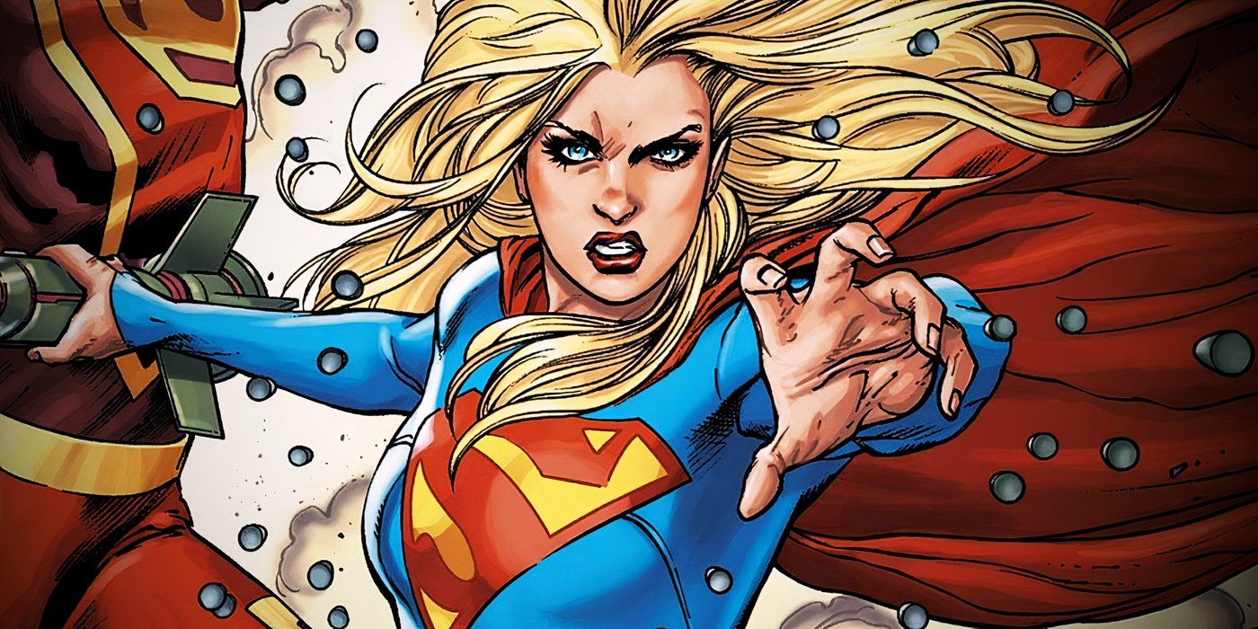 Luchando contra Supergirl en la portada de DC Comics