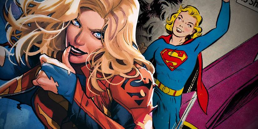 Supergirl in Modern Costume and First Comic Appearance