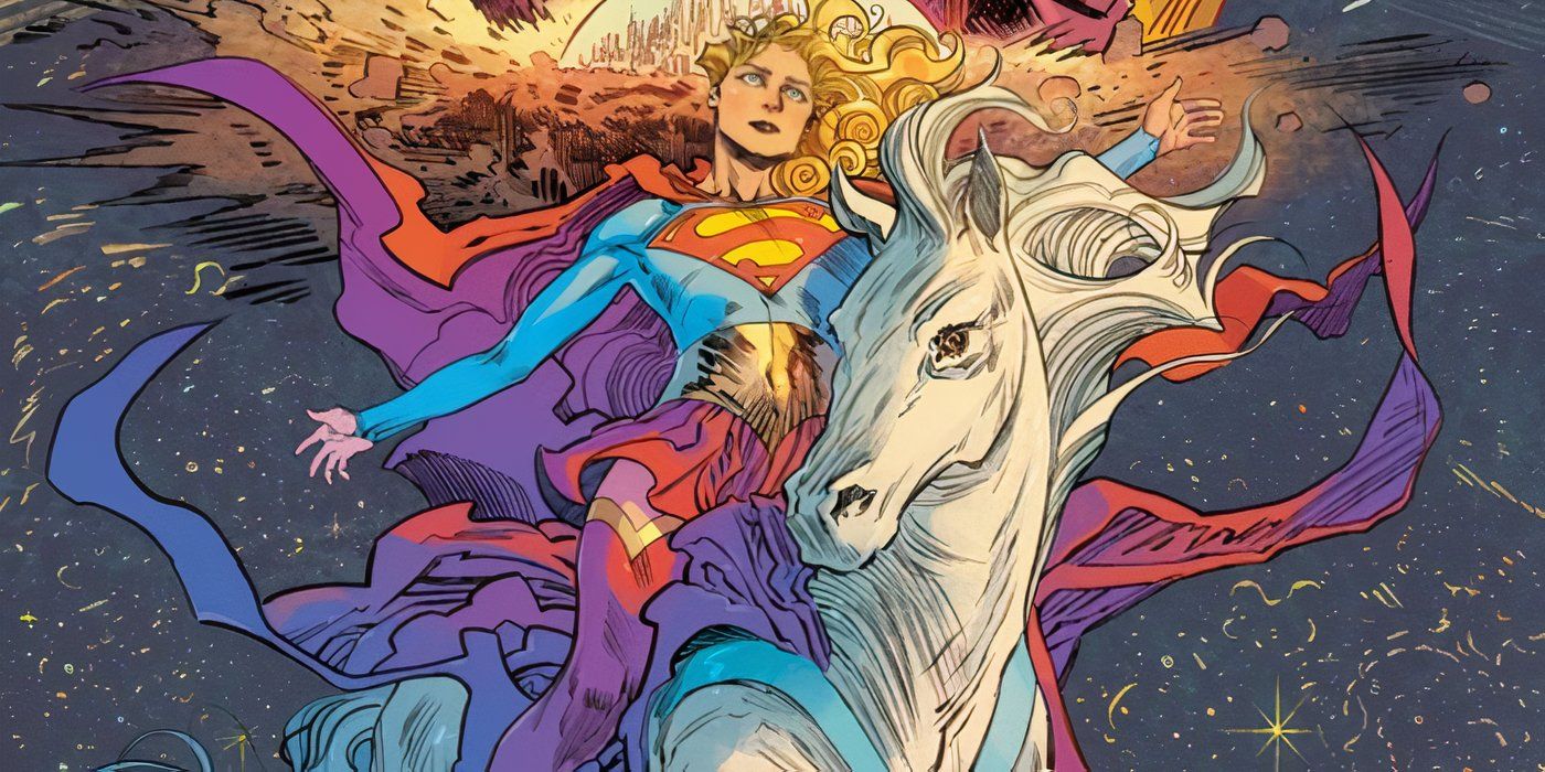 Arte de portada de cabeza de caballo de Supergirl Woman of Tomorrow #6