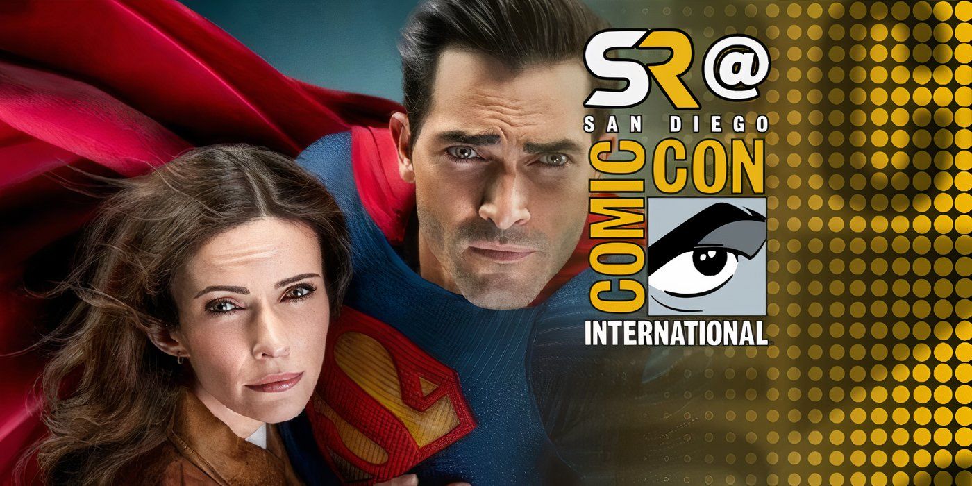 Superman &amp; Lois poster with SDCC overlay