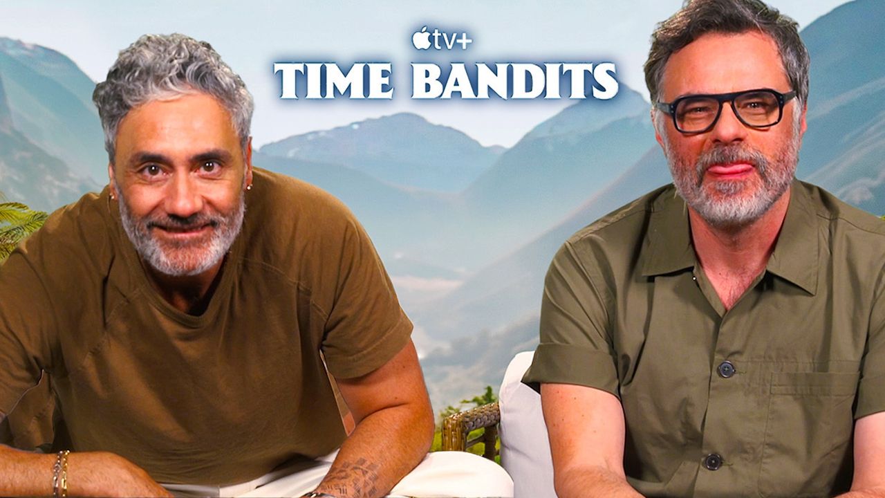 Taika Waititi & Jemaine Clement during Time Bandits interview