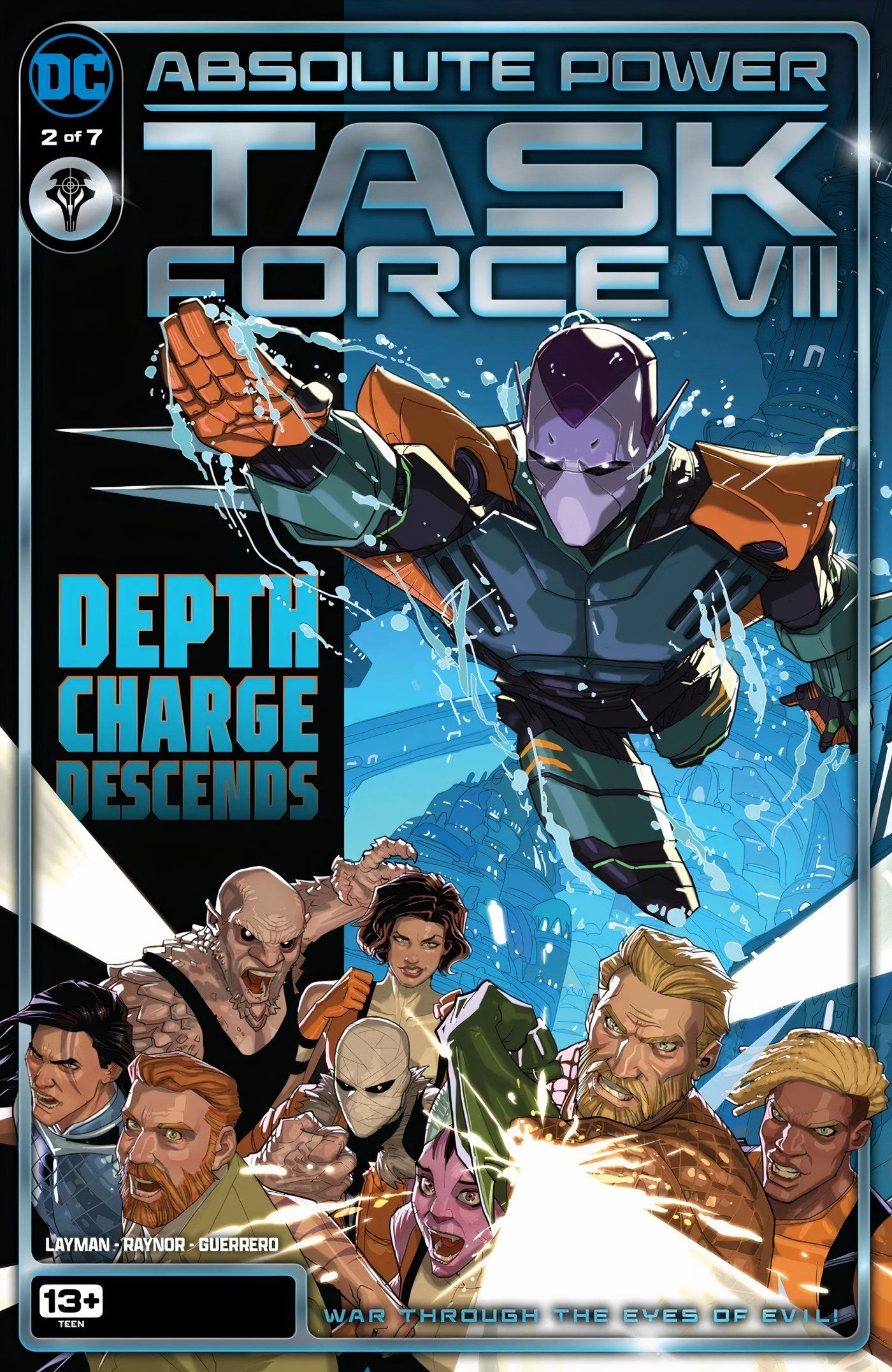 Força-Tarefa VII 2 Cover Depth Charge Após Aquaman e Doom Patrol DC