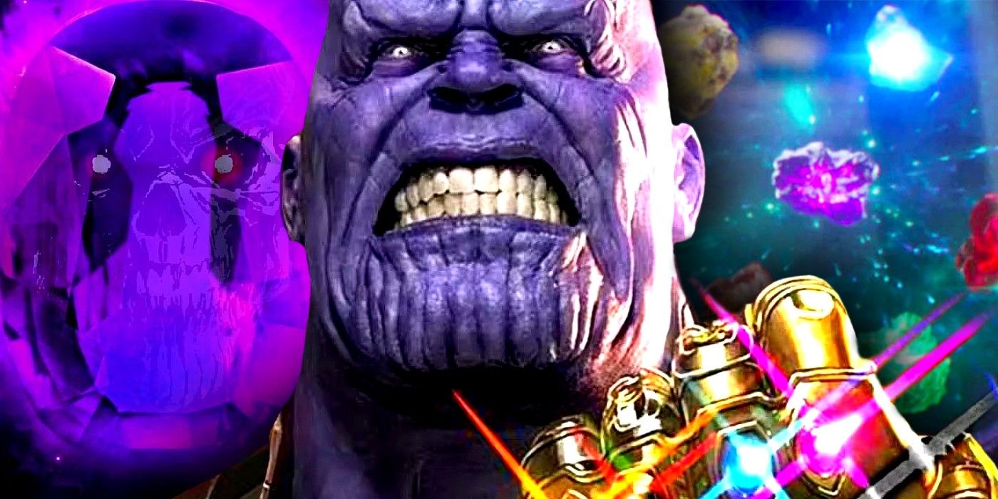 thanos with infinity stones including the death stone